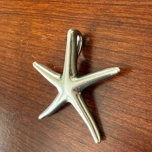 James Avery Silver Starfish Pendant